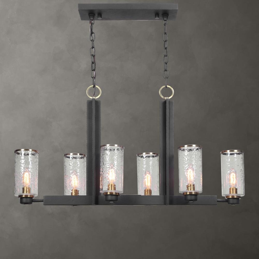 Uttermost Jarsdel 6 Light Industrial Island Light