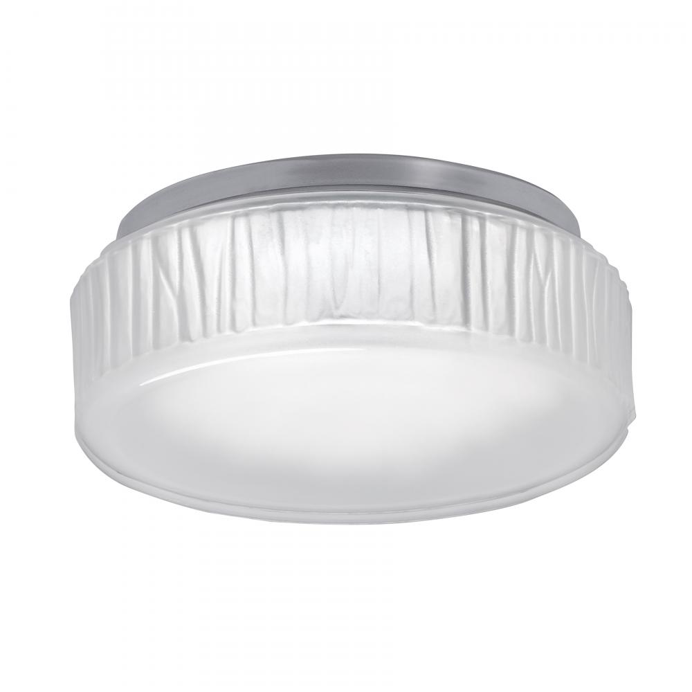 Bark 7'' Wide Integrated LED Flush Mount - Polished Nickel