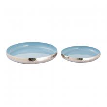 ELK Home H0897-9780/S2 - Nelson Tray - Set of 2 Light Blue Enamel (2 pack)