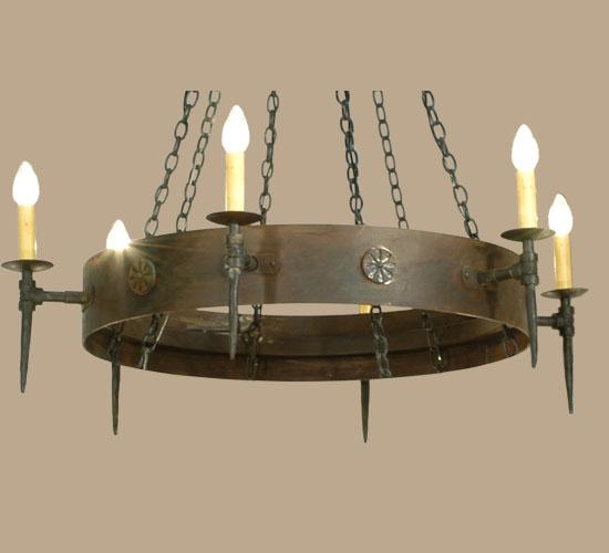 47" Wide Warwick 6 Light Chandelier