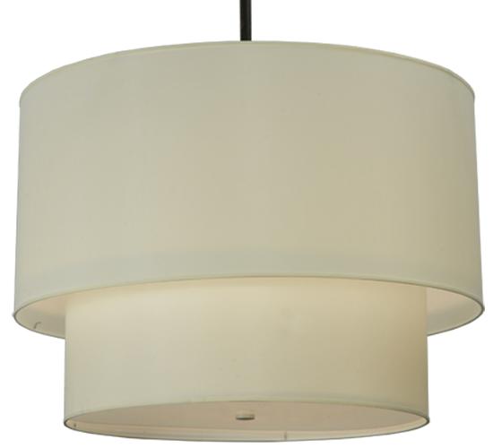 36"W Cilindro 2 Tier Textrene Pendant