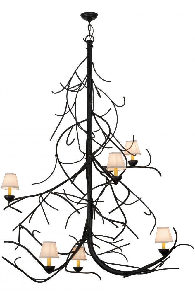 50"W Winter Solstice Empire 6 LT Chandelier