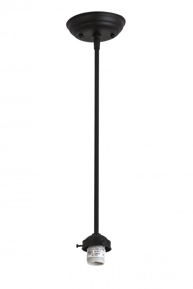 5"W X 20"H Black Tex 1 LT Pendant Hardware