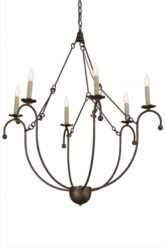 32"W Vienna 6 LT Chandelier