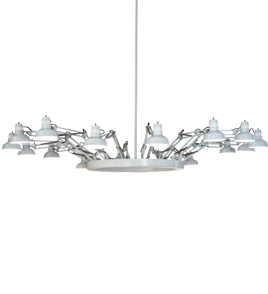 94" Wide Drafter's Lamp Chandelier