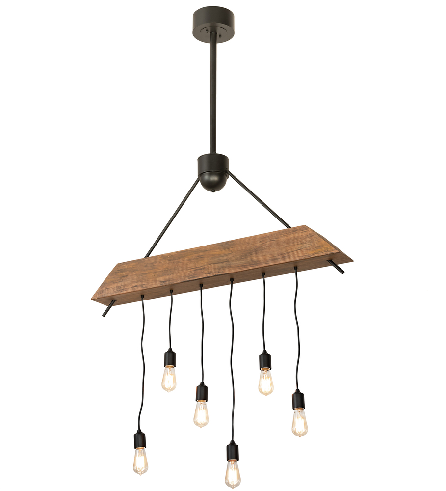 44" Long Alva Beam 6 Light Pendant