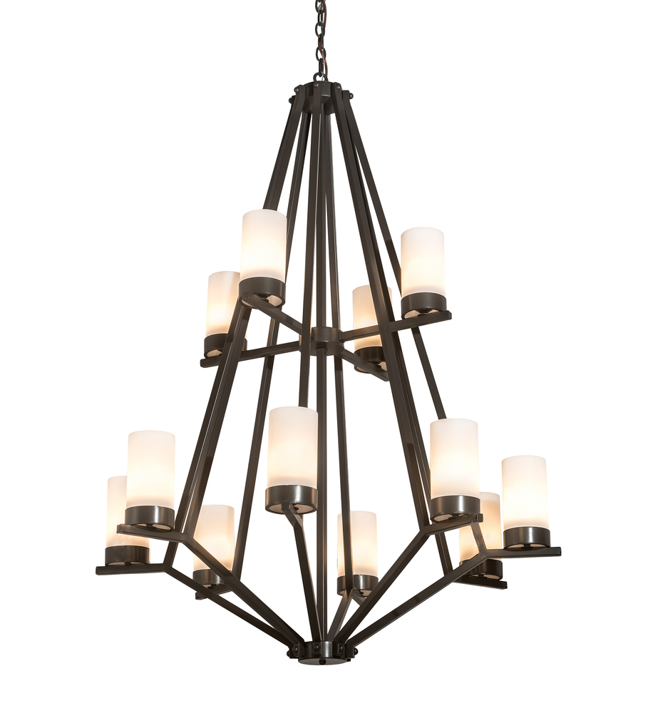 42" Wide Galen 12 LT Two Tier Chandelier