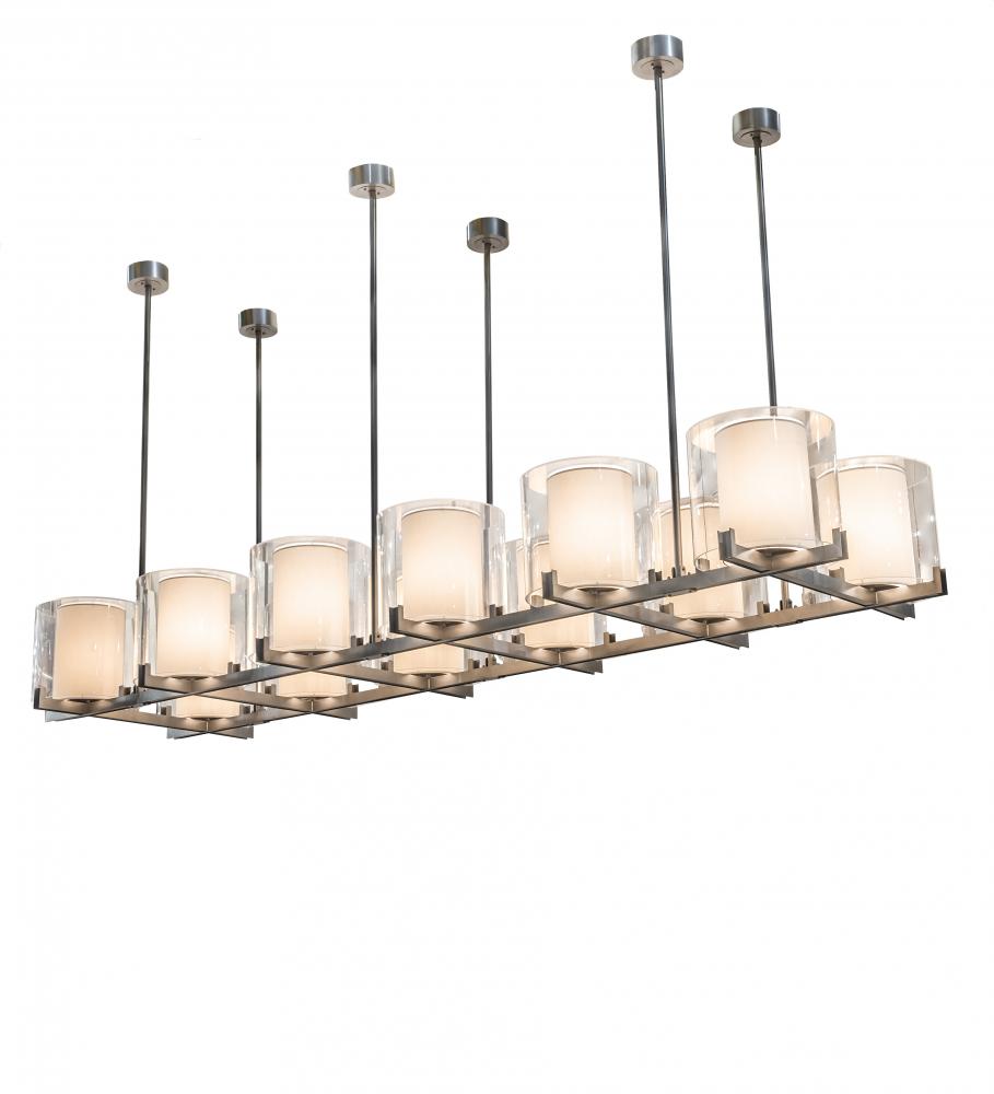 150" Long Crawford 12 Light Oblong Pendant