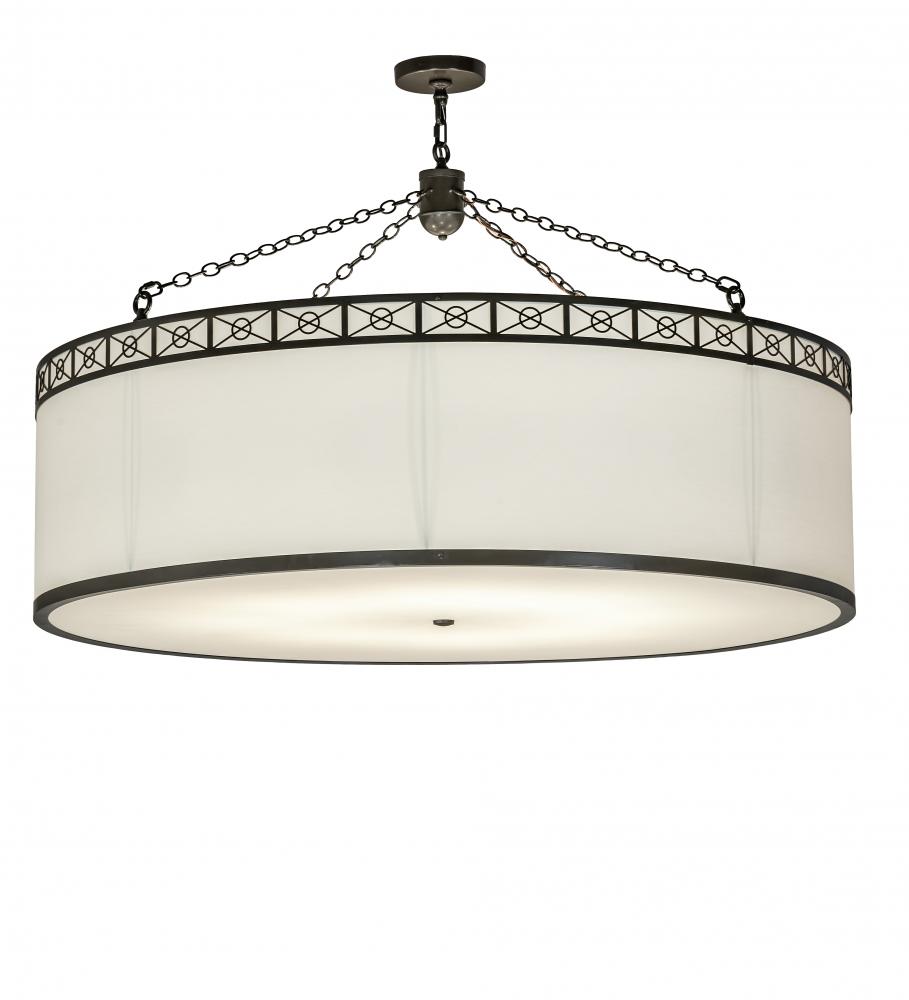 54" Wide Cilindro Circle X Pendant