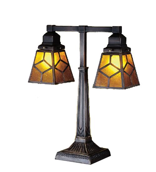 20" High Diamond Craftsman 2 Arm Desk Lamp