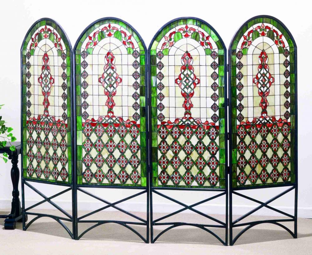 80" Wide X 58" High Quatrefoil Classical Room Divider