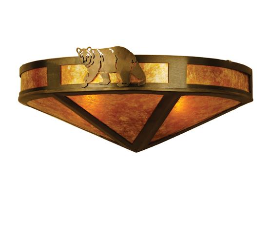 16" Wide Lone Bear Wall Sconce