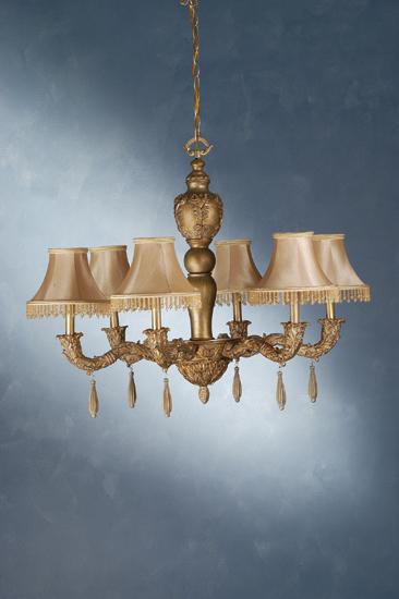 36" Wide Monticello 6 Light Chandelier