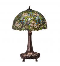 Meyda White 115262 - 31" High Trillium & Violet Table Lamp