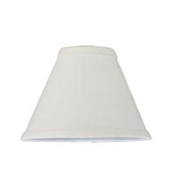 Meyda White 116576 - 7"W X 5"H Natural Linen White Fabric Shade