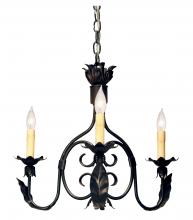 Meyda White 117560 - 22" Wide Elyce 3 Light Chandelier