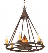 Meyda White 120281 - 30" Wide Desert Arrow Chandelier