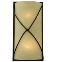 Meyda White 120750 - 9"W Aspen Wall Sconce