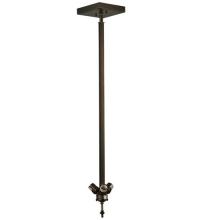 Meyda White 133340 - 8.5"W Mahogany Bronze 3 LT Inverted Pendant Hardware