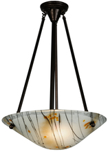 Meyda White 139804 - 18" Wide Metro Fusion Ramoscelli Inverted Pendant