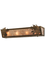 Meyda White 14210 - 24"W Oak Leaf & Acorn Vanity Light