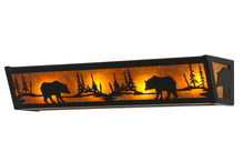 Meyda White 14238 - 24"W Bear at Lake Vanity Light