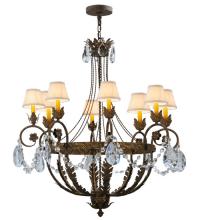 Meyda White 142692 - 39"W Antonia 8 LT Chandelier