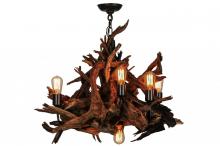 Meyda White 144568 - 30" Wide Driftwood 6 Light Chandelier