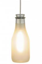 Meyda White 147520 - 5"W Milk Bottle Mini Pendant