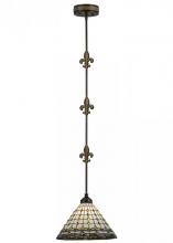 Meyda White 151521 - 12"W Fleur-de-Lite Pendant