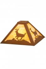 Meyda White 15265 - 12"Sq Lone Deer Shade