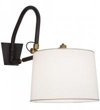 Meyda White 153400 - 20"W Stuyvesant Swing Arm Wall Sconce