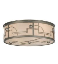 Meyda White 15514 - 24" Wide Revival Deco Flushmount