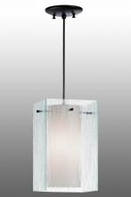 Meyda White 156047 - 7.5"Sq Quadrato Mist Pendant