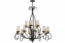 Meyda White 156193 - 48"W Sienna 15 LT Two Tier Chandelier