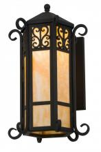 Meyda White 159209 - 12"W Caprice Lantern Wall Sconce