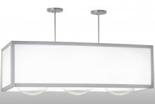 Meyda White 159715 - 44"L Quadrato Convex 3 LT Oblong Pendant