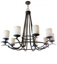 Meyda White 160780 - 60" Wide Octavia 10 Light Chandelier