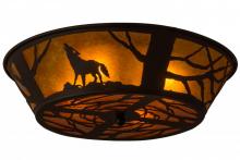 Meyda White 162070 - 22" Wide Wolf on the Loose Flushmount