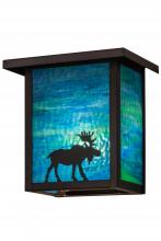 Meyda White 163102 - 8"W Hyde Park Moose Wall Sconce