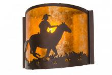 Meyda White 163112 - 12" Wide Cowboy Wall Sconce