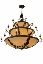 Meyda White 168220 - 72" Wide Castellum 3 Tier Chandelier