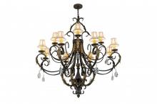 Meyda White 169781 - 54"W Ingrid 12 LT Chandelier