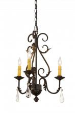 Meyda White 173174 - 18" Wide French Elegance 3 Light Chandelier