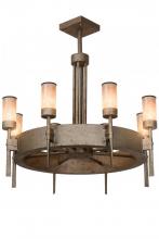 Meyda White 174903 - 36"W Mansfield 8 LT Chandelier