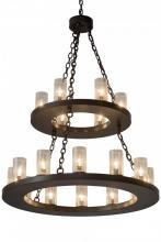 Meyda White 182367 - 36"W Loxley 18 LT Two Tier Chandelier