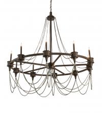 Meyda White 212031 - 60" Wide Marcie 10 Light Chandelier