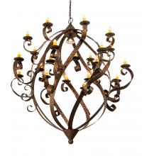 Meyda White 212146 - 80" Wide Caliope 25 Light Chandelier