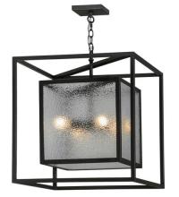 Meyda White 21559 - 24"Sq Kitzi Box Pendant