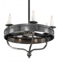 Meyda White 215651 - 30" Wide Parnella 6 Light Chandelier